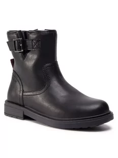 Geox Botki J Eclair G.B J049QB 000BC C9999 S Czarny - Buty dla dziewczynek - miniaturka - grafika 1