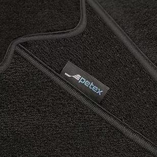 PETEX Monza dywanik samochodowy Premium dopasowany przód czarny 1-częściowy - Dywaniki samochodowe - miniaturka - grafika 1