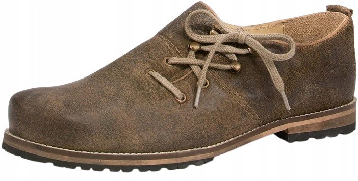 Stockerpoint Półbuty Męskie Brązowe Skórzane Wiązane 46 J1A