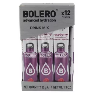 BOLERO Bolero Napój koncentrat 1 kcal Malina 6g x 12 saszetek - Śmietanki i dodatki do kawy - miniaturka - grafika 1