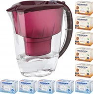 Dzbanki filtrujące - Dzbanek filtrujący Aquaphor Amethyst 2,8 l + 10 wkładów 5 + 5H, wiśniowy - miniaturka - grafika 1