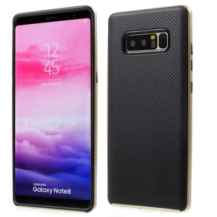 Hybrydowe silikonowe etui na telefon Samsung Galaxy S7 Case Cover Bag Gold - Etui i futerały do telefonów - miniaturka - grafika 1