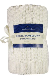 Texpol La Tresse kocyk bambusowy 80x100 cm ecru - Koce i narzuty dla dzieci - miniaturka - grafika 1