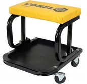 Wózki magazynowe - VOREL TABORET WARSZTATOWY KRZESEŁKO WARSZTATOWE STOŁEK Z KÓŁKAMI 81822 - miniaturka - grafika 1