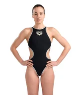 Stroje kąpielowe - Arena Kobiety One Biglogo 001198 Kostium Kąpielowy, Czarny/Srebrny, 40 - miniaturka - grafika 1