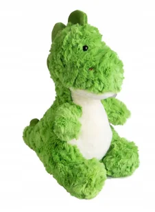 Pluszowy Zielony Dinozaur Włochaty 23 Cm Przyjemny W Dotyku Pluszak - Maskotki i pluszaki - miniaturka - grafika 1