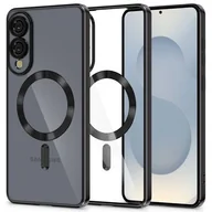 Etui i futerały do telefonów - Etui TECH-PROTECT MagFlex MagSafe do Samsung Galaxy S25 Edge Przezroczysto-czarny - miniaturka - grafika 1