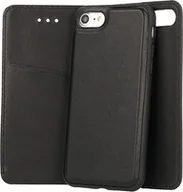 Etui i futerały do telefonów - Vennus Twin 2w1 skórzane etui na telefon z klapką i funkcją podstawki czarne etui na telefon Samsung Galaxy S8 Plus G955F - miniaturka - grafika 1