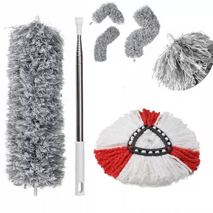 Chowana miotełka do kurzu, odkurzacz szczelinowy, giętki, 2,8 m + wkład do mopa zamiennik VILEDA - Akcesoria i części AGD - miniaturka - grafika 1