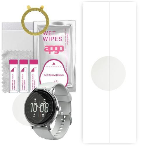 1x folia hydrożelowa MATOWA do Hama Fit Watch 4910 - apgo Smartwatch Hydrogel MATTE Protection Ochrona na ekran smartwatcha