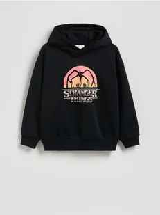 Reserved - Bluza Stranger Things - czarny - Bluzy dla chłopców - miniaturka - grafika 1