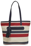 Torebki damskie - Envy Naparstnica damska granatowa na ramię, granatowy - miniaturka - grafika 1