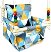 Leżaczki i huśtawki - Kolorowa huśtawka do pokoju dziecka P0-P96 - miniaturka - grafika 1