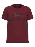 Koszulki i topy damskie - Pepe Jeans Koszulka w kolorze bordowym - miniaturka - grafika 1