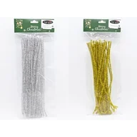 Ozdoby bożonarodzeniowe - Drucik ozdobny 30 cm 35 sztuk złoty / srebrny - miniaturka - grafika 1