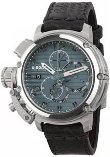 Zegarek Zegarek U-BOAT 9589 Chimera Chrono SS Blu Limited Edition - Zegarki męskie - miniaturka - grafika 1