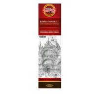 Przybory szkolne - Koh-I-Noor zestaw grafitowych ołówków, 1500/8H - miniaturka - grafika 1