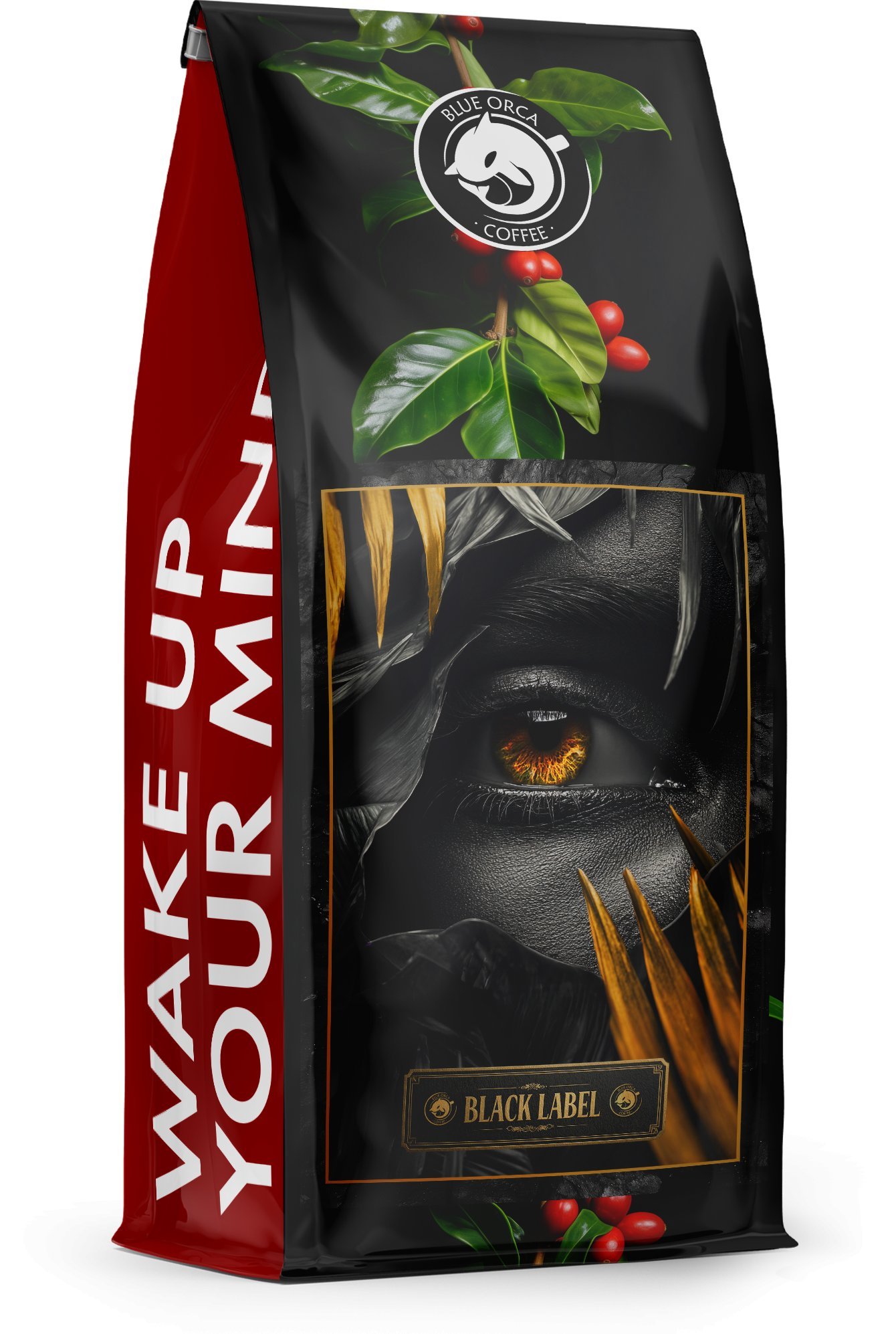 Kawa ziarnista Blue Orca Coffee Kawa ziarnista 1kg BLACK LABEL 100% Arabica Świeżo Palona Blue Orca Coffee