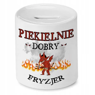 Dla Strażaka Skarbonka na Urodziny na Prezent z Nadrukiem ze Zdjęciem + Opakowanie na prezent (wzór 03) - Skarbonki - miniaturka - grafika 1