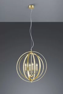 Trio LAMPA wisząca CANDELA 102000403 metalowa OPRAWA świecznikowa ZWIS pierścienie rings kula ball mosiądz 102000403 - Lampy sufitowe - miniaturka - grafika 1
