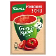 Zupy w płynie - Knorr Gorący Kubek Pomidorowa z chili 18 g - miniaturka - grafika 1