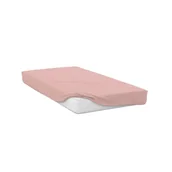 Prześcieradła - Prześcieradło z gumką 90 x 200 x 25 cm Soft Jersey, różowe - miniaturka - grafika 1