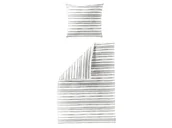 Pościel - Bierbaum Pościel renforcé z bawełny (Szary/ biały prążkowany, 155 X 220 CM) - miniaturka - grafika 1