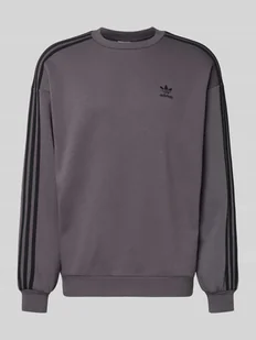 Bluza o kroju oversized z wyhaftowanym logo model ‘Crew’ - Bluzy męskie - miniaturka - grafika 1