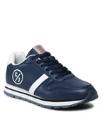 Sneakersy damskie - Cross Jeans Sneakersy JJ2R4022C Granatowy - miniaturka - grafika 1