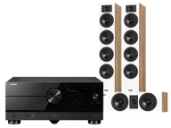 Kino domowe - Yamaha RX-A8A (czarny) + Diva 6 + 7 (dąb) - miniaturka - grafika 1