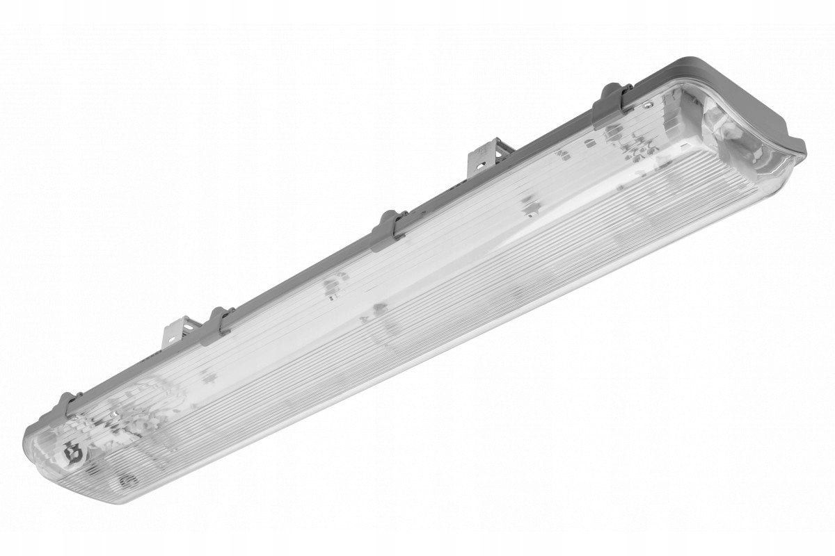 Oprawa hermetyczna LED GTV G-tech GT-HER2X18-00 LED 218 T8 LED-j G13 AC220-240V 50/60Hz IP65 abs/ps szara