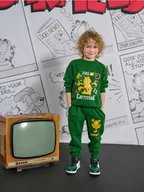 Swetry dla chłopców - Sinsay - Bluza Garfield - zielony - miniaturka - grafika 1