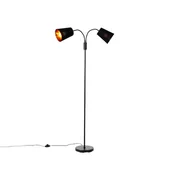 Lampy stojące - QAZQA Inteligentna lampa podłogowa czarna w zestawie 2 WiFi P45 - Carmen - miniaturka - grafika 1