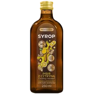 Syropy i koncentraty owocowe - Premium Rosa Syrop Imbir z cytryną z inuliną i miodem, 250 ml - miniaturka - grafika 1