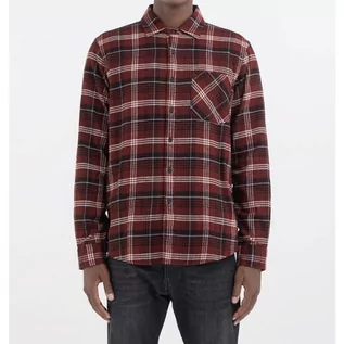 Koszule męskie - Replay Koszula męska regular fit, 030 Dk Red/Black/Grey/Nat.White, L - grafika 1