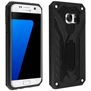 Hybrydowe etui ochronne Samsung Galaxy S7, Phantom Forcell, czarne - Etui i futerały do telefonów - miniaturka - grafika 1