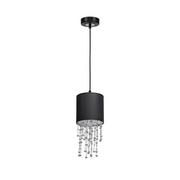 Lampy sufitowe - Milagro Lampa wisząca ALMERIA BLACK/SILVER 1xE27 MLP6429 - miniaturka - grafika 1