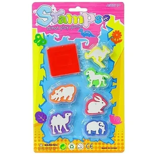 PIECZĄTKI ZWIERZĘTA ZABAWKA DLA DZIECI - Zabawki kreatywne - miniaturka - grafika 1