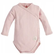 Body dla niemowląt - Body niemowlęce koperta bawełna prążek Makoma Harmony Natural Pink 56 cm - miniaturka - grafika 1