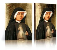 Ikony i obrazy sakralne - Ikona religijna święta Faustyna - miniaturka - grafika 1