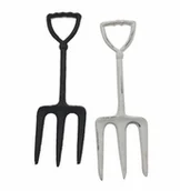 Pozostałe ozdoby ogrodowe - Tajemniczy Ogród Dekoracja grabki metalowe wys. 6cm - miniaturka - grafika 1