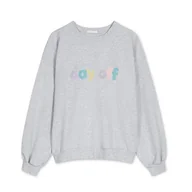 Bluzy damskie - Bluza day off szara - miniaturka - grafika 1