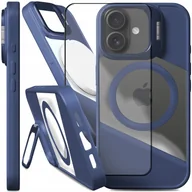 Etui i futerały do telefonów - Etui Do Magsafe Do iPhone 17 Fusion, Niebieskie, Clear, Podstawka Szkło - miniaturka - grafika 1