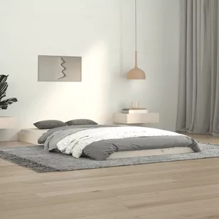 Lumarko Rama łóżka, biała, 100x200 cm, lite drewno sosnowe - Łóżka - miniaturka - grafika 1