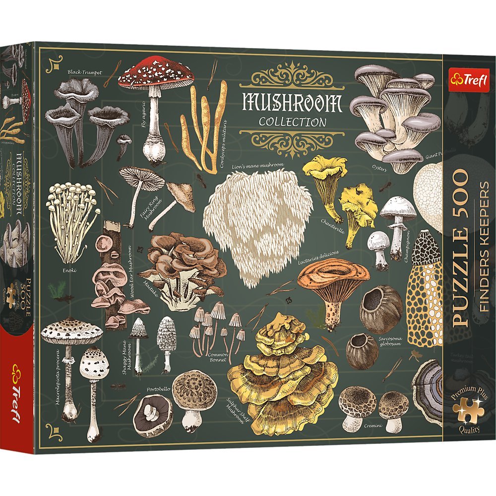 Puzzle, Trefl Premium Plus, Finders Keepers: Grzyby, 500el.