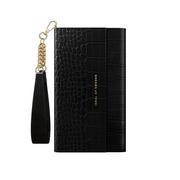 Etui i futerały do telefonów - Ideal of Sweden Clutch do IPHONE 12 MINI Jet Black Croco - miniaturka - grafika 1