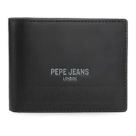 Portfele - Pepe Jeans Głęboki portfel z uchwytem na karty Czarny 11x8,5x1 cm Skóra by Joumma Bags, Czarny (Black), Talla única, Portfel na karty - miniaturka - grafika 1