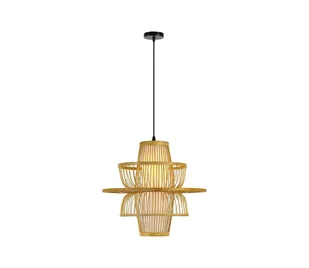 Immax 08254L - Żyrandol na lince PINCHOS 1xE27/40W/230V śr. 45 cm bambus - Lampy sufitowe - miniaturka - grafika 1