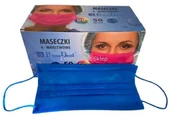 Maseczki ochronne i antywirusowe - Maseczki chirurgiczne 4-warstwowe typu IIR. Wyrób medyczny 50 szt. Kolor Niebieski - miniaturka - grafika 1
