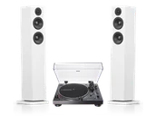 Zestawy stereo - Audio-Technica AT-LP120X-USB (czarny) + A38 (biały) - miniaturka - grafika 1